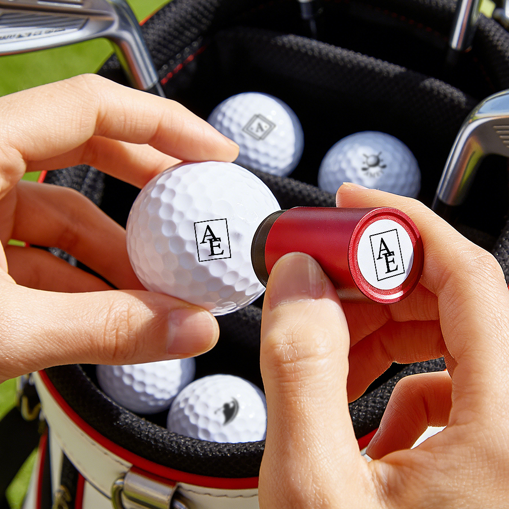 Custom Golf Ball Stamp, Personalized Ball Stamp, Monogram Golf Ball Stamp, Custom Stainless Stamp, Ink Ball Stamp, Gift For Dad & Husband