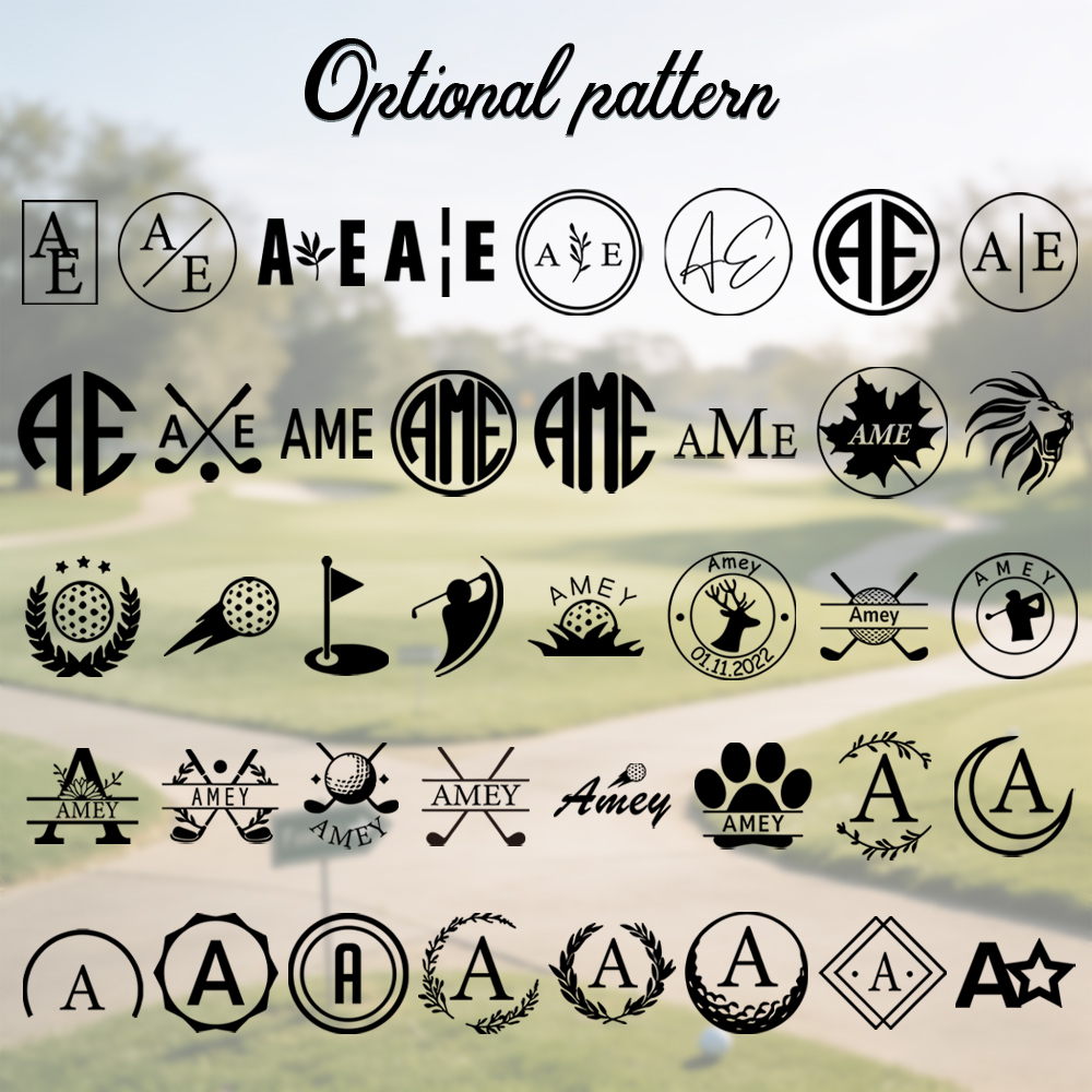 Custom Golf Ball Stamp, Personalized Ball Stamp, Monogram Golf Ball Stamp, Custom Stainless Stamp, Ink Ball Stamp, Gift For Dad & Husband