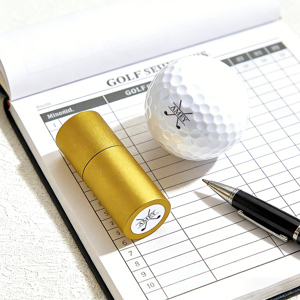 Custom Golf Ball Stamp, Personalized Ball Stamp, Monogram Golf Ball Stamp, Custom Stainless Stamp, Ink Ball Stamp, Gift For Dad & Husband