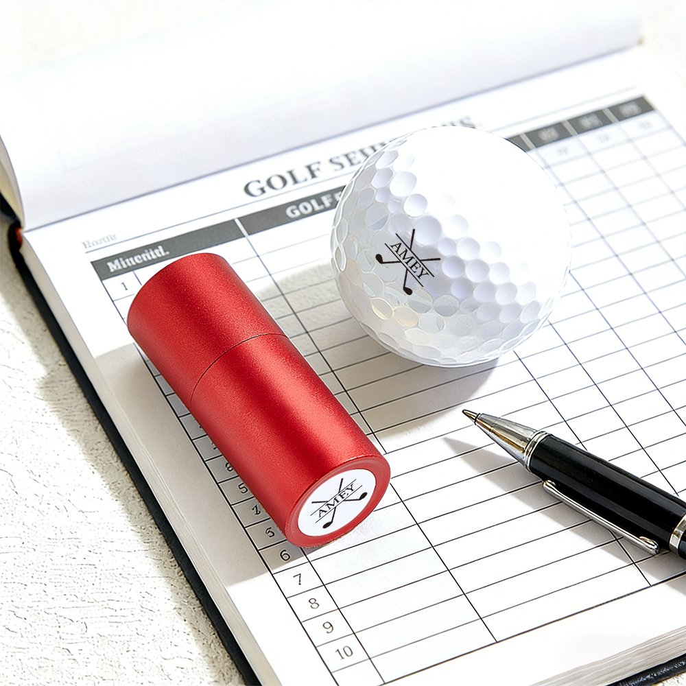 Custom Golf Ball Stamp, Personalized Ball Stamp, Monogram Golf Ball Stamp, Custom Stainless Stamp, Ink Ball Stamp, Gift For Dad & Husband