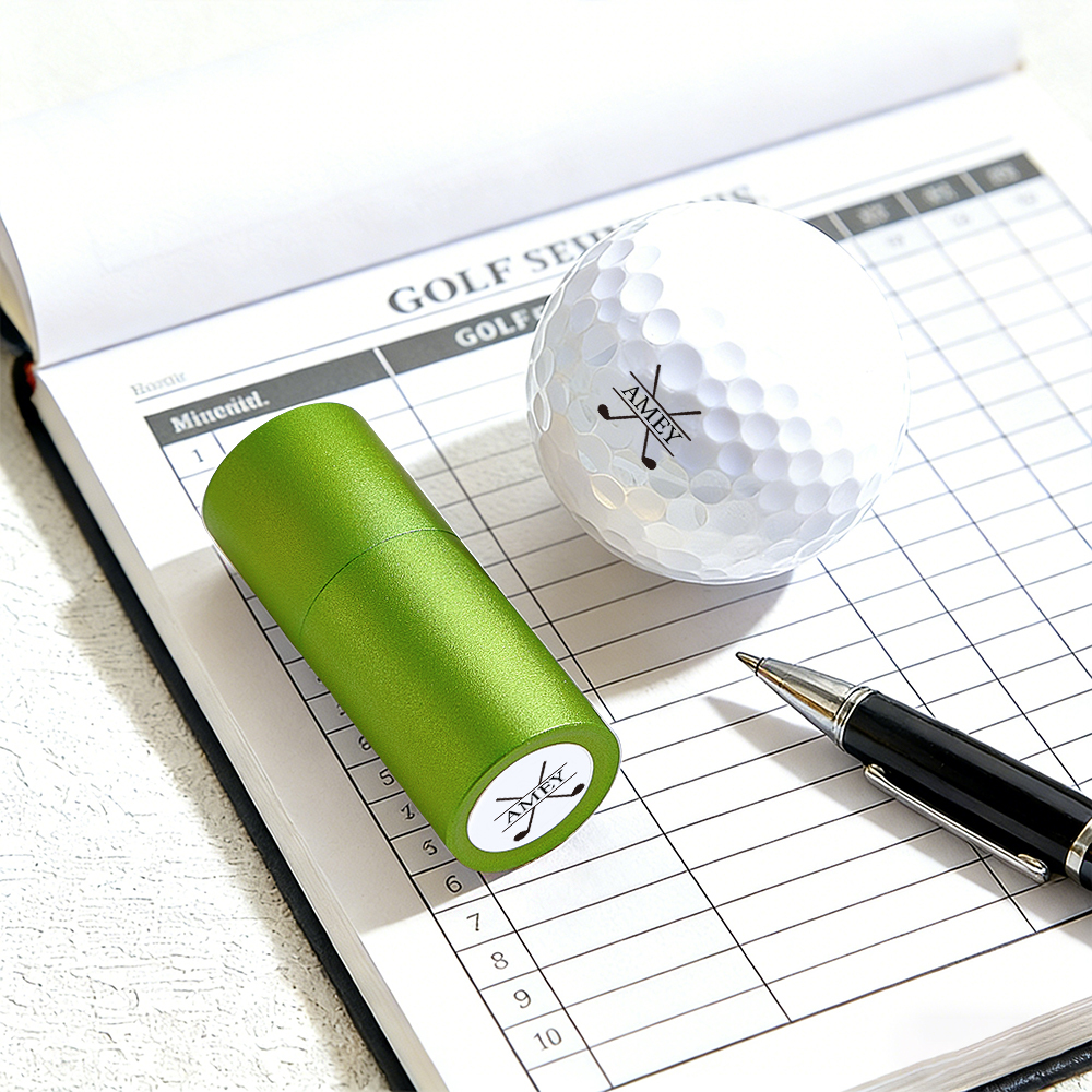 Custom Golf Ball Stamp, Personalized Ball Stamp, Monogram Golf Ball Stamp, Custom Stainless Stamp, Ink Ball Stamp, Gift For Dad & Husband