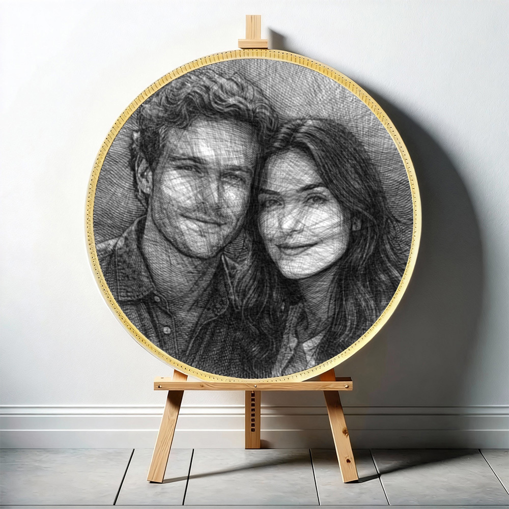 Personalized Photo String Kit Thread Portrait Art Create Your Own Unique Thread Painting with our DIY String Art Kit DIY Wall Art Handmade Gift