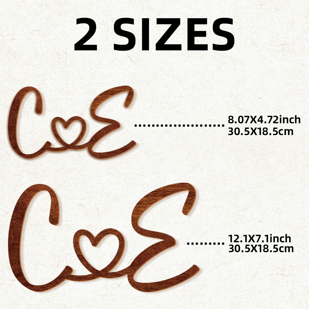 Wood Couple Initials Sign Personalized Wooden Sign Rustic Wood Initial Sign Last Name Custom Couple Art Anniversary Gift