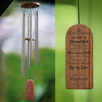 Personalized wind chimes Memorial wind chimes Sympathy wind chimes Custom wind chimes Wooden wind chimes Engraved wind chimes Photo wind chimes