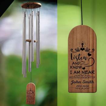Personalized wind chimes Memorial wind chimes Sympathy wind chimes Custom wind chimes Wooden wind chimes Engraved wind chimes Photo wind chimes