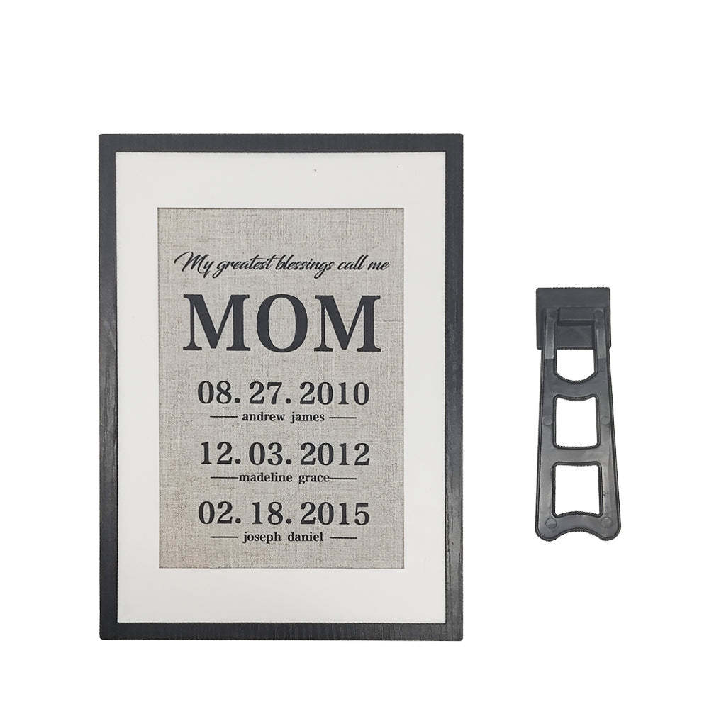 Personalized Mother Gift My Greatest Blessings Call Me Mom Name Sign Gift for Mother - NameNecklace