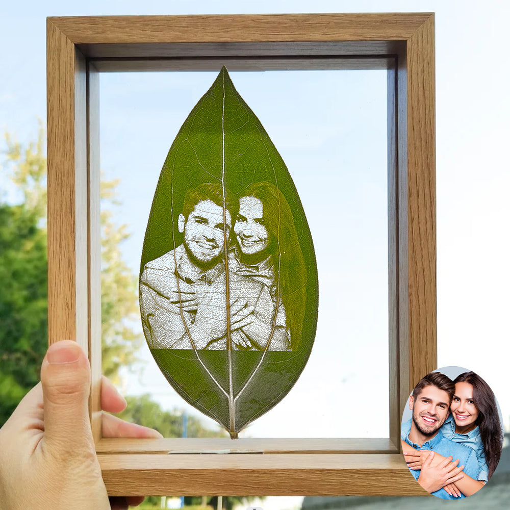 Personalized Photo Leaf Bookmark Custom Leaf Carving Bookmarks Leaf Carving Art Unique Gift for Readers