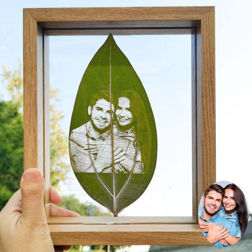 Personalized Photo Leaf Bookmark Custom Leaf Carving Bookmarks Leaf Carving Art Unique Gift for Reader - NameNecklace