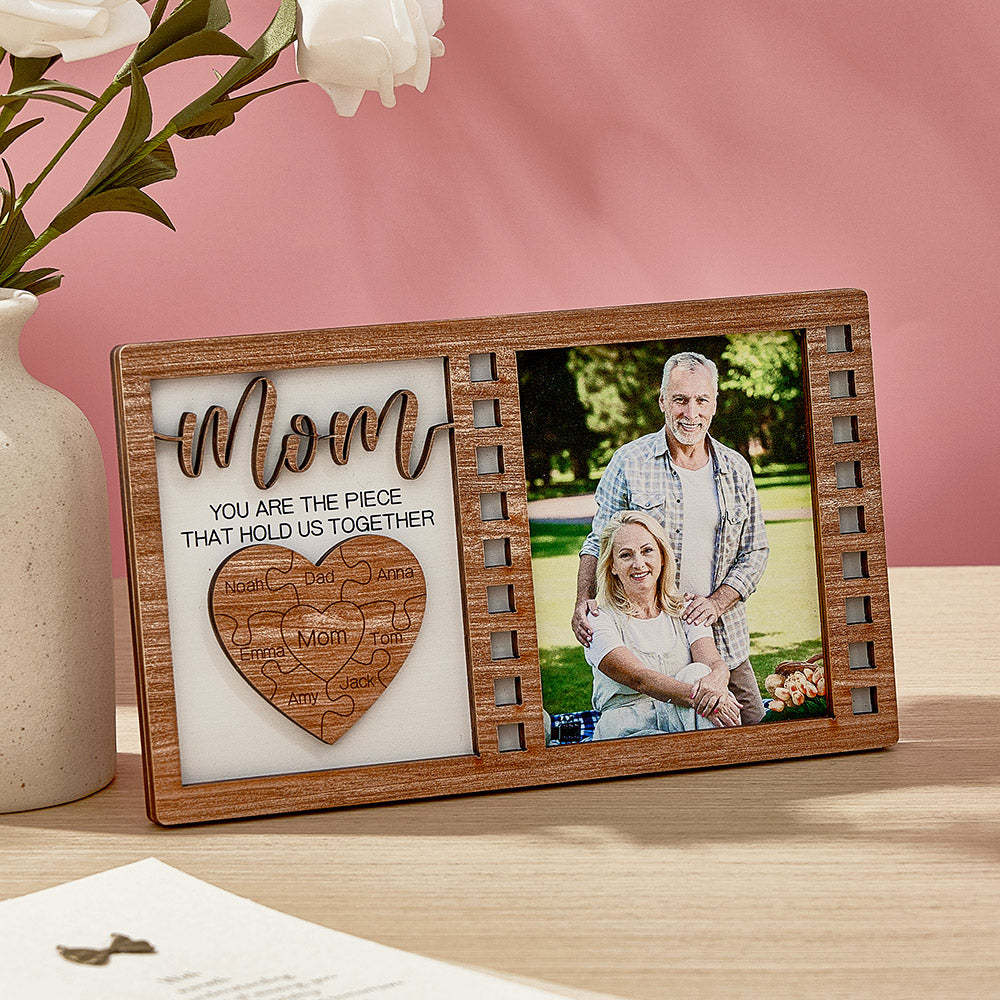Personalized Puzzle Plaque You Are the Piece That Holds Us Together Signs Gifts for Mom or Grandma - NameNecklace