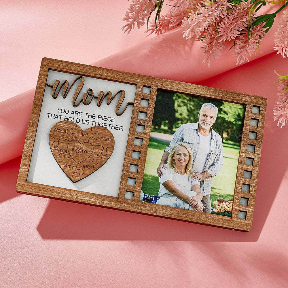Personalized Puzzle Plaque You Are the Piece That Holds Us Together Signs Gifts for Mom or Grandma - NameNecklace