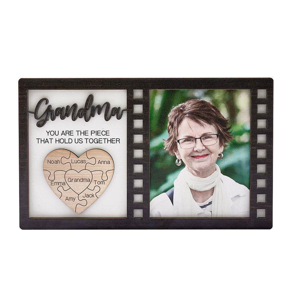 Personalized Puzzle Plaque You Are the Piece That Holds Us Together Signs Gifts for Mom or Grandma - NameNecklace