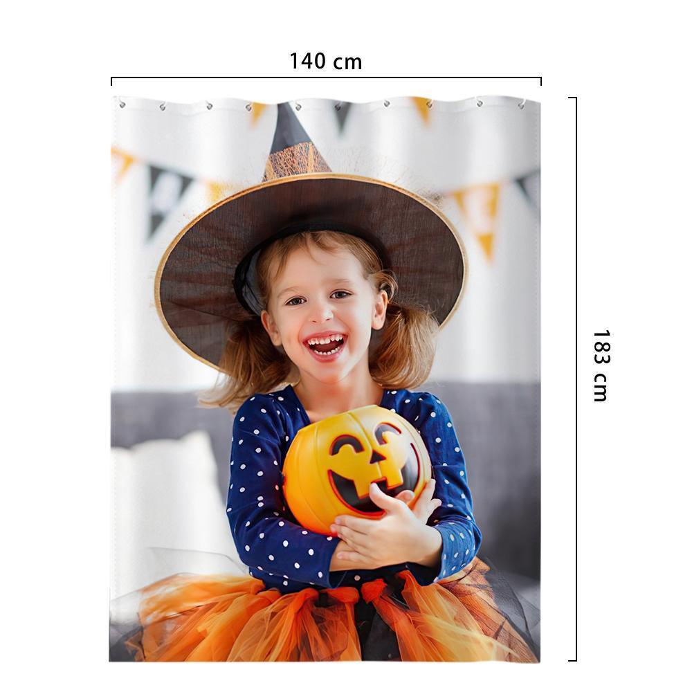 Custom Photo Shower Curtain Personalized Shower Curtains Halloween Gift - Giftlab