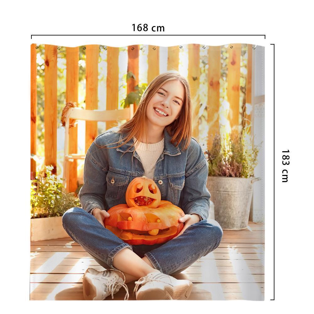 Custom Photo Shower Curtain Personalized Shower Curtains Halloween Gift - Giftlab