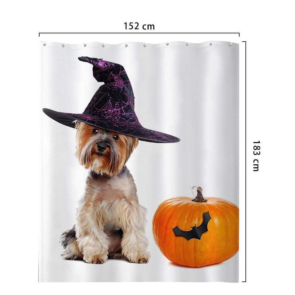 Halloween Shower Curtain Custom Bathroom Curtain Printed Shower Curtain - Giftlab