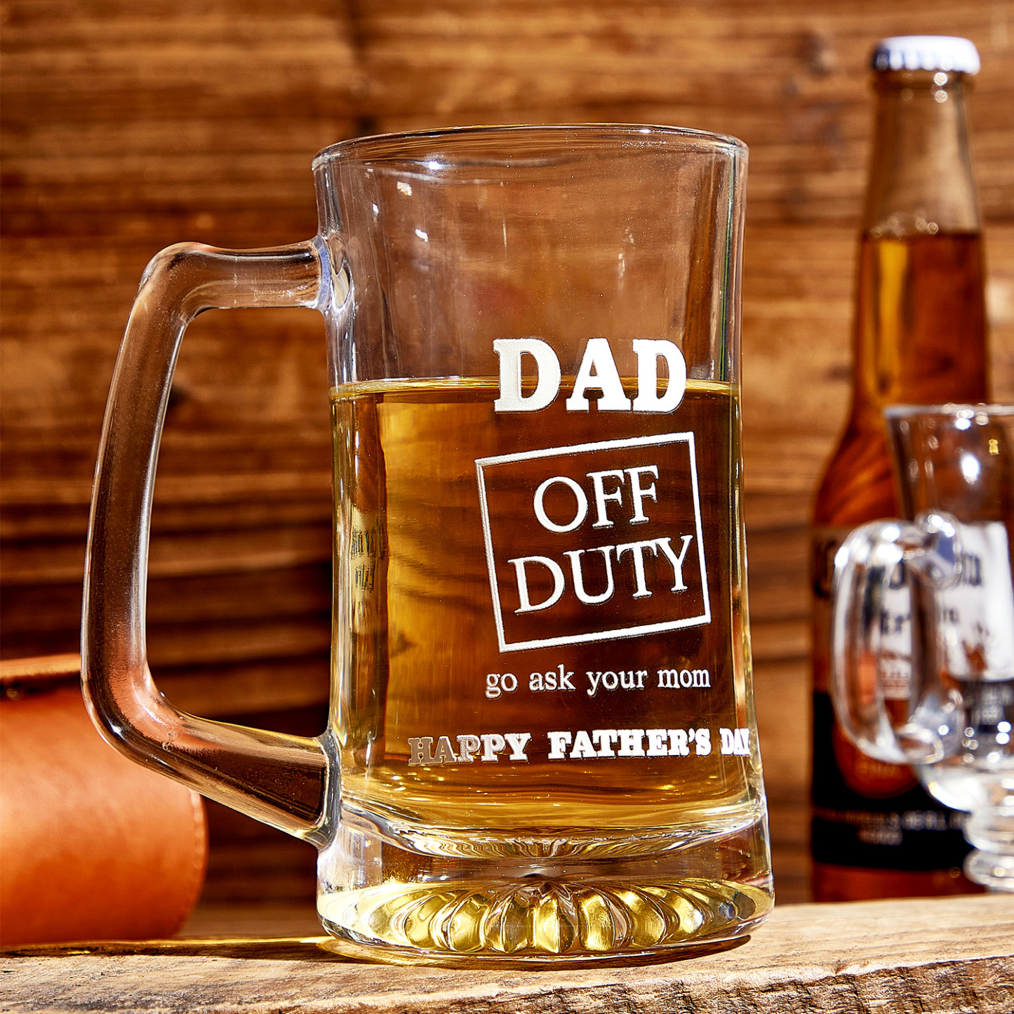 Engraved Personalized #1 Dad Beer Mug by Lifetime Creations: Large Dad Beer Stein, Custom Birthday Gift for Dad Fathers Day Gifts