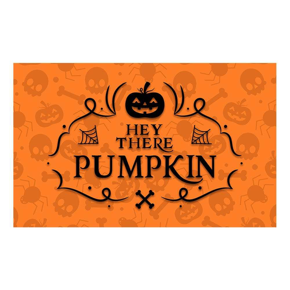 Halloween Door Mat Hey There Pumpkin Floor Mat Welcome Mat Halloween Decor - Giftlab