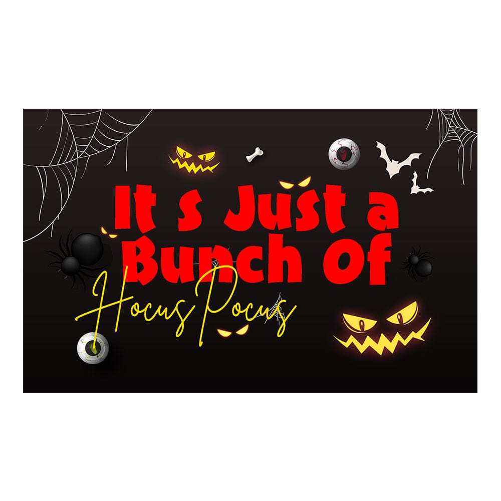 Halloween Door Mat It's Just A Bunch of Hocus Pocus Fall Welcome Mat Halloween Decor - Giftlab