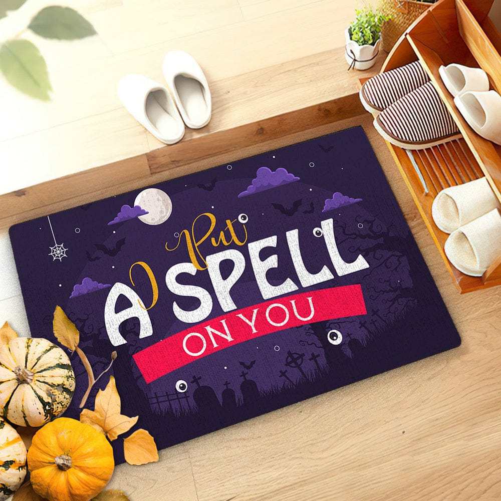 Halloween Door Mat Fall Decor Floor Mat Welcome Mat Halloween Decor - Giftlab