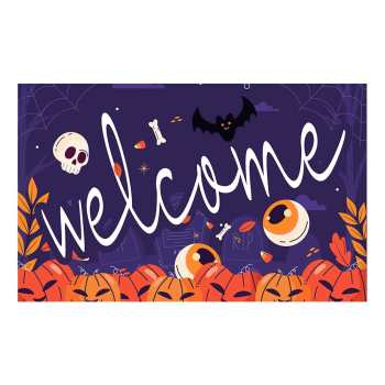 Halloween Door Mat Pumpkin Floor Mat Fall Welcome Mat Halloween Decor - Giftlab