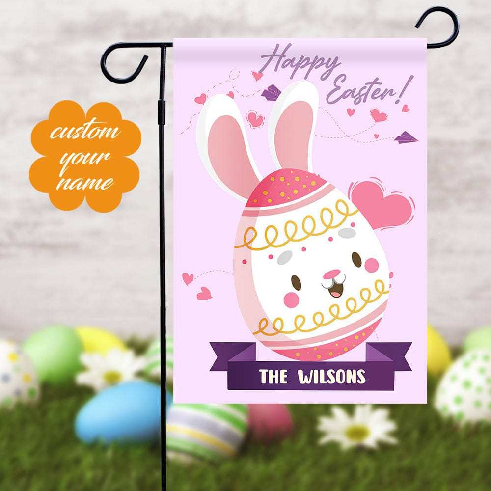 Easter Garden Flag Custom Garden Flag Family Name Garden Flag