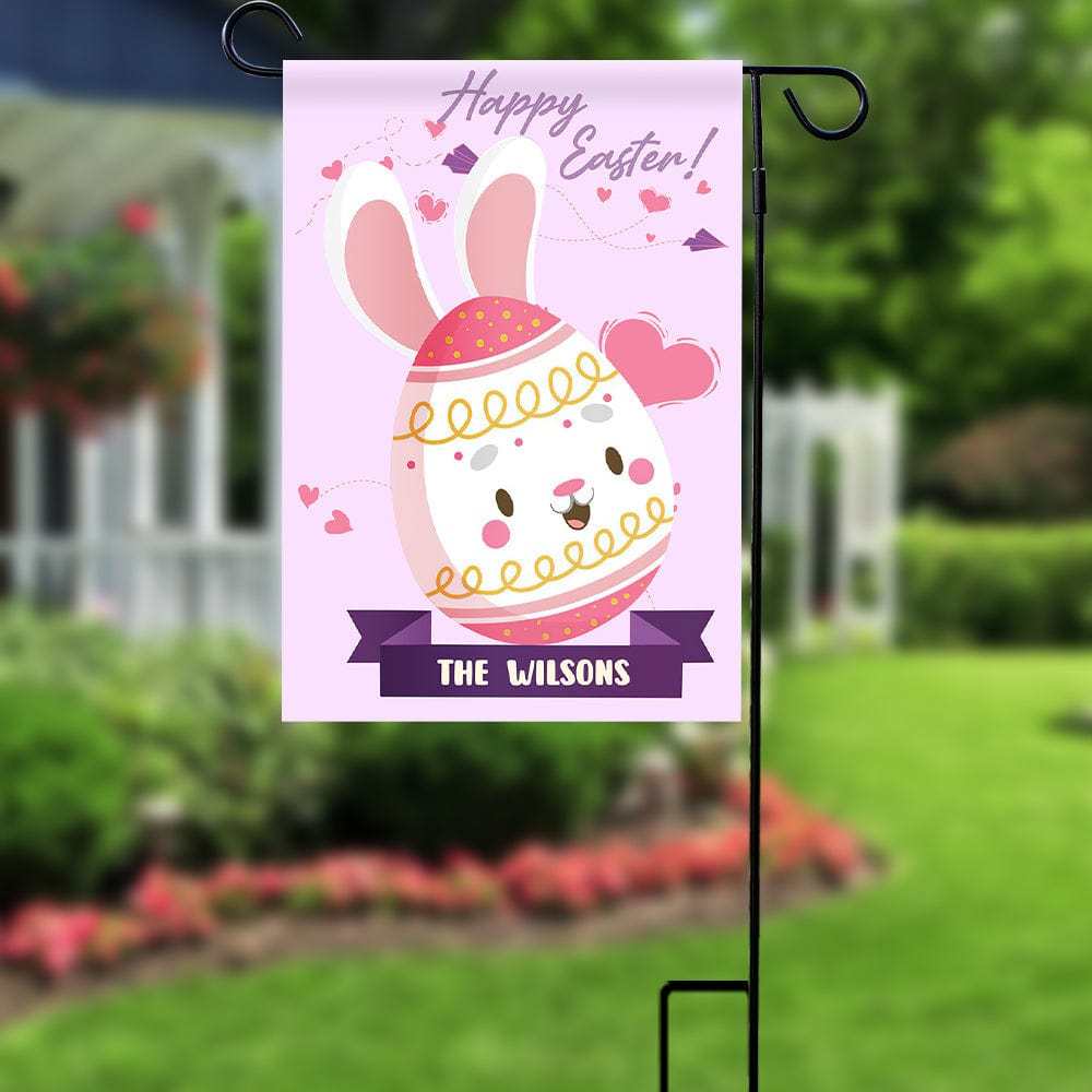 Easter Garden Flag Custom Garden Flag Family Name Garden Flag