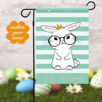 Easter Garden Flag Custom Home Flag Personalized Welcome Sign