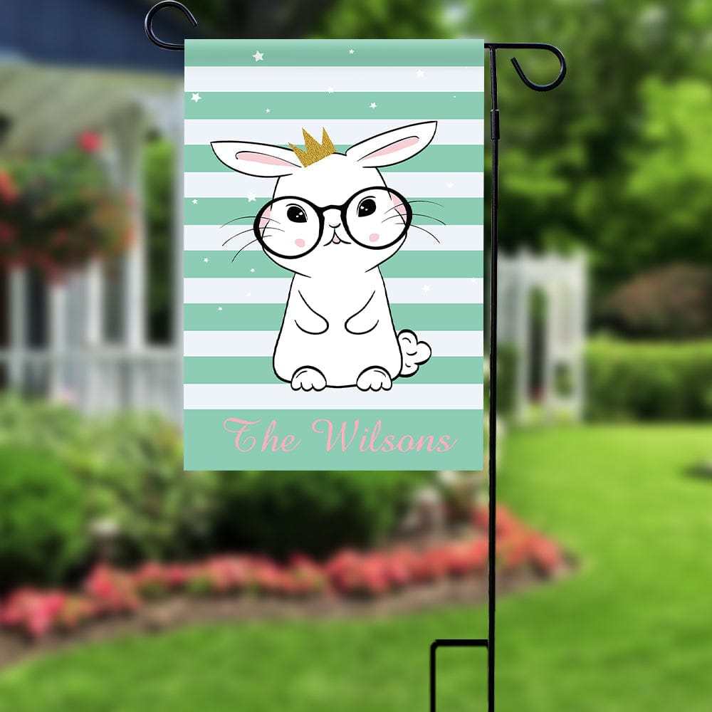 Easter Garden Flag Custom Home Flag Personalized Welcome Sign