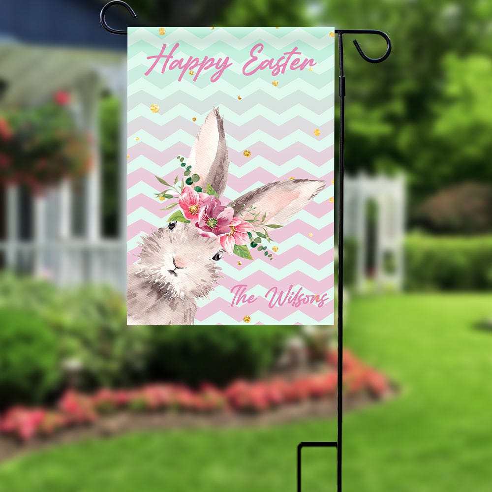 Personalized Easter Flag Custom Garden Happy Easter Yard Signs Outdoor Decor