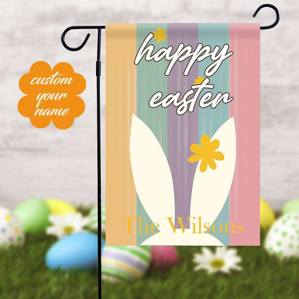 Easter Garden Flag Custom Home Flag Personalized Yard Decor
