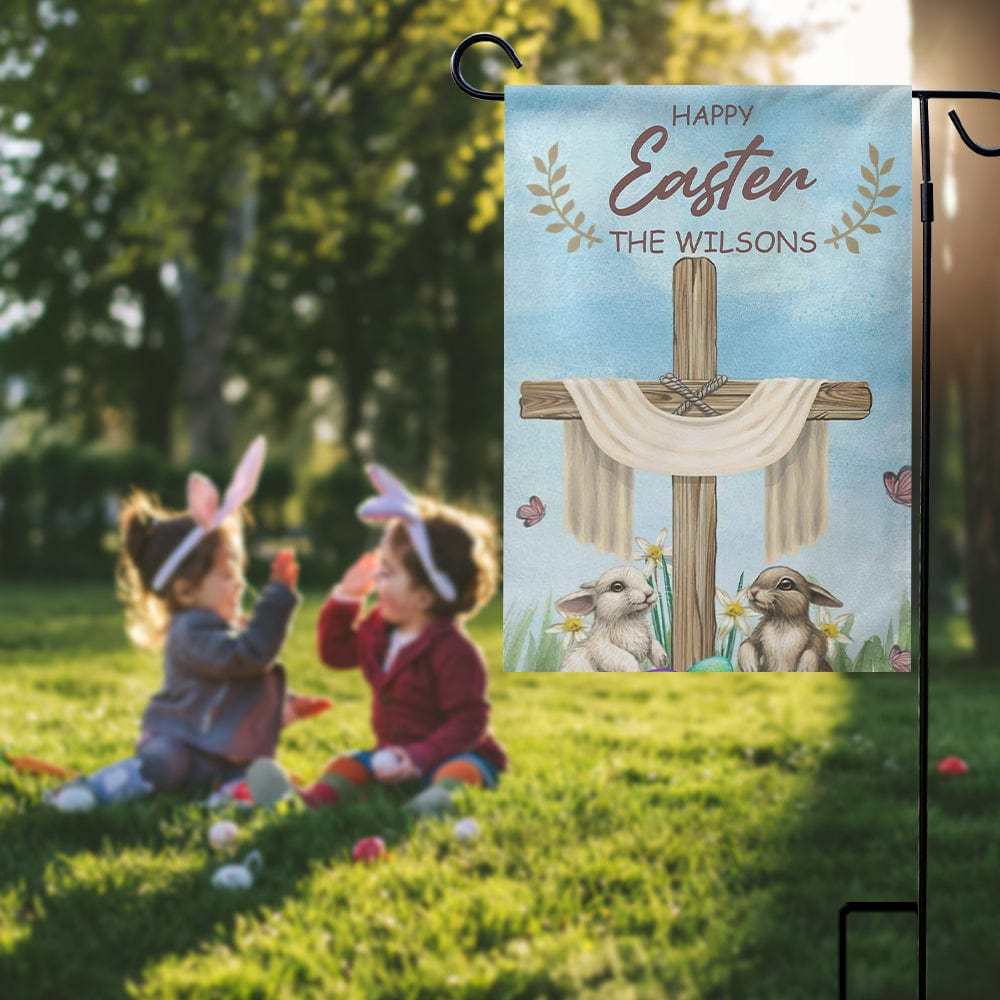 Easter Custom Garden Flag Personalized Lawn Decor Home Flag