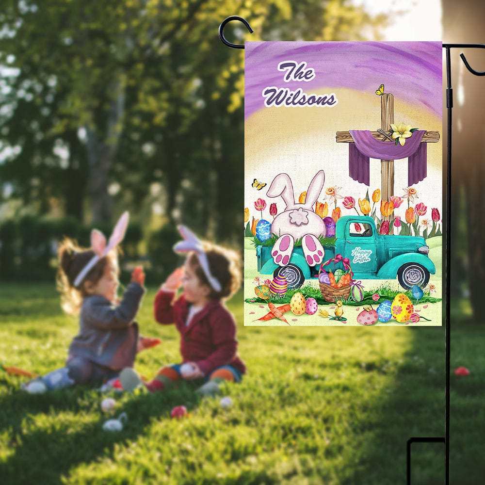 Easter Flag Custom Garden Flag Personalized Home Decor Happy Easter Flag