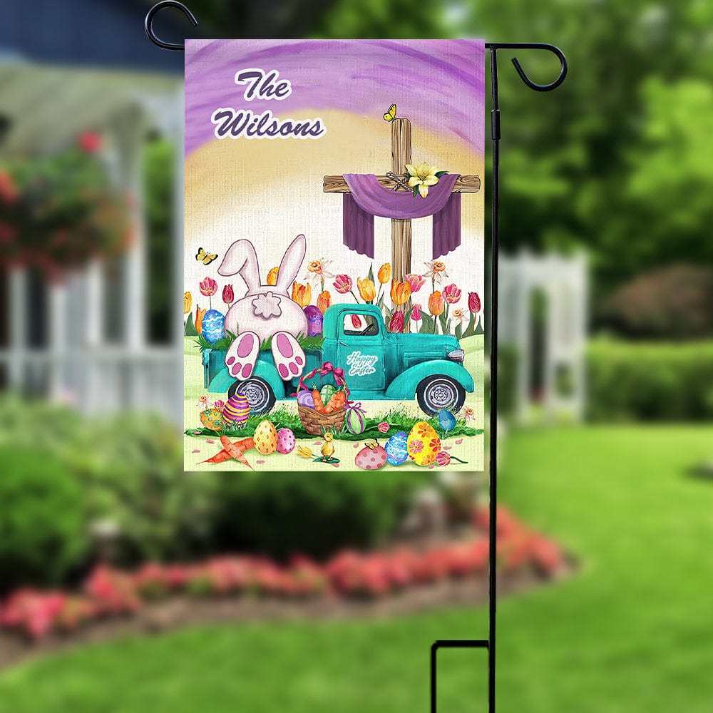 Easter Flag Custom Garden Flag Personalized Home Decor Happy Easter Flag