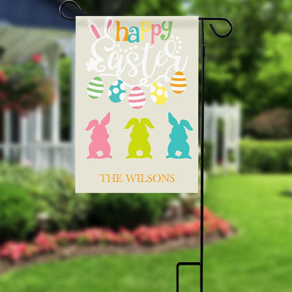 Custom Garden Flag Easter Yard Outdoor Decoration Personalized Spring Garden Flag