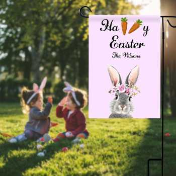 Custom Garden Flag Easter Decor Personalized Welcome Flag