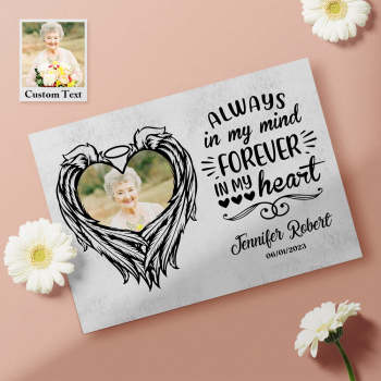 Personalized Crochet Doll Gifts Handmade Mini Look alike Dolls with Custom Memorial Card Always in My Mind - Myphotowallet
