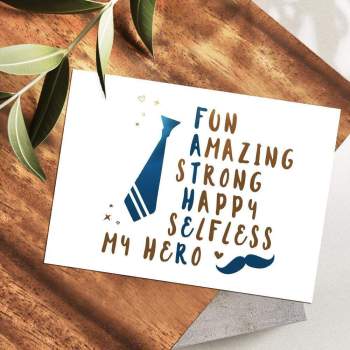 Fathers Day Cards Greeting Cards - NameNecklace