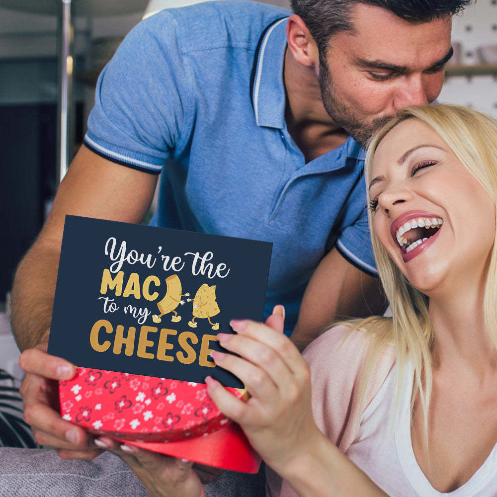 You're The Mac To My Cheese Funny Valentine's Day Greeting Card - NameNecklace