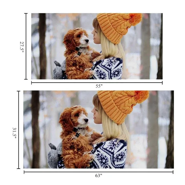 Horizontal Personalized Bath Towels Custom Photo Beach Towels Bathroom Gifts