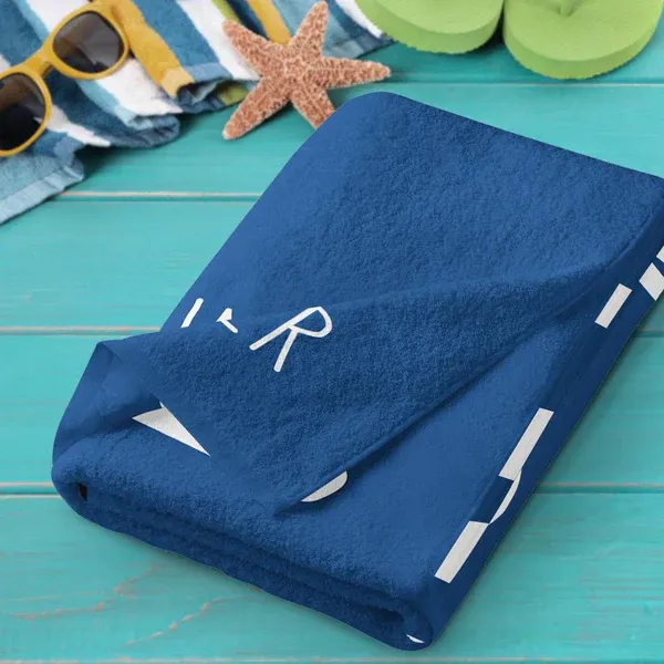 Custom Text Beach Towel For Unisex Towel For Polyester Bath Towel 31.2in*50.7in