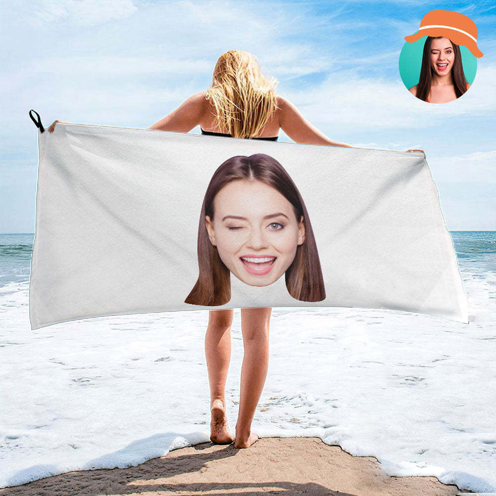 Custom Big Face Towel Personalized Photo Towel Funny Gift-MyHawaiianShirts