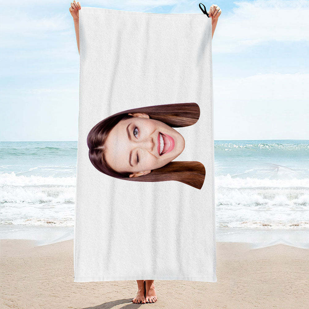 Custom Big Face Towel Personalized Photo Towel Funny Gift-MyHawaiianShirts