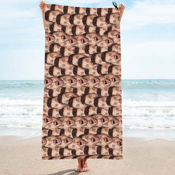 Custom Face Seamless Towel Personalized Photo Towel Funny Gift-MyHawaiianShirts