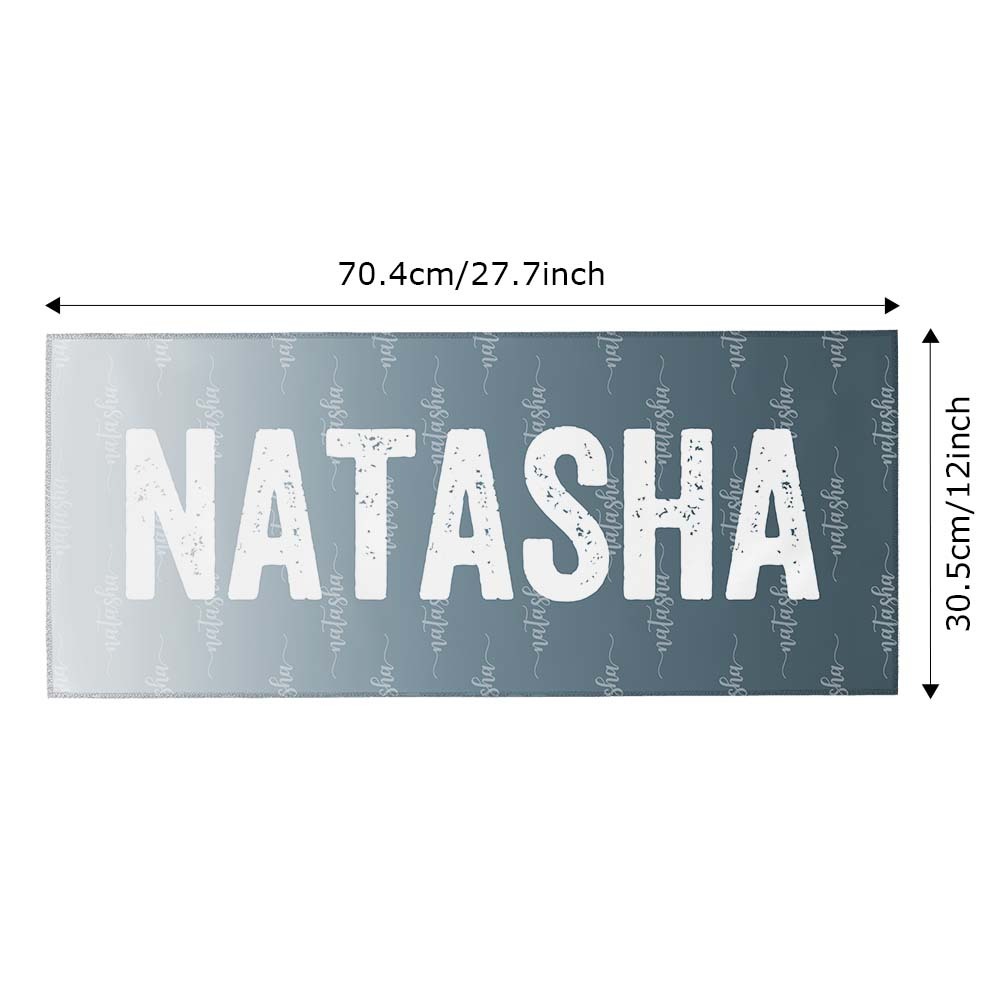 Custom Grey Towel Personalized Photo Towel Special Gift