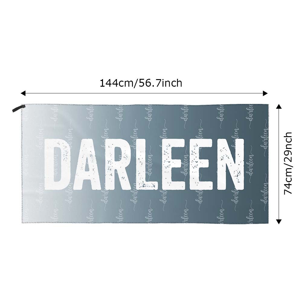 Custom Grey Towel Personalized Photo Towel Special Gift