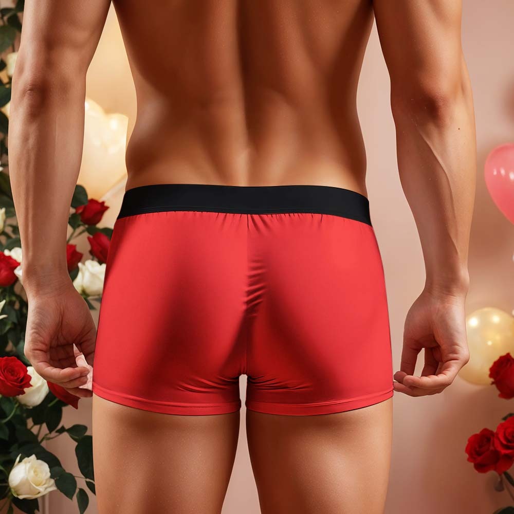 Custom Face Men's Boxer Briefs Personalized Photo Underwear Put Your Face on Underwear Valentine's Day Gift