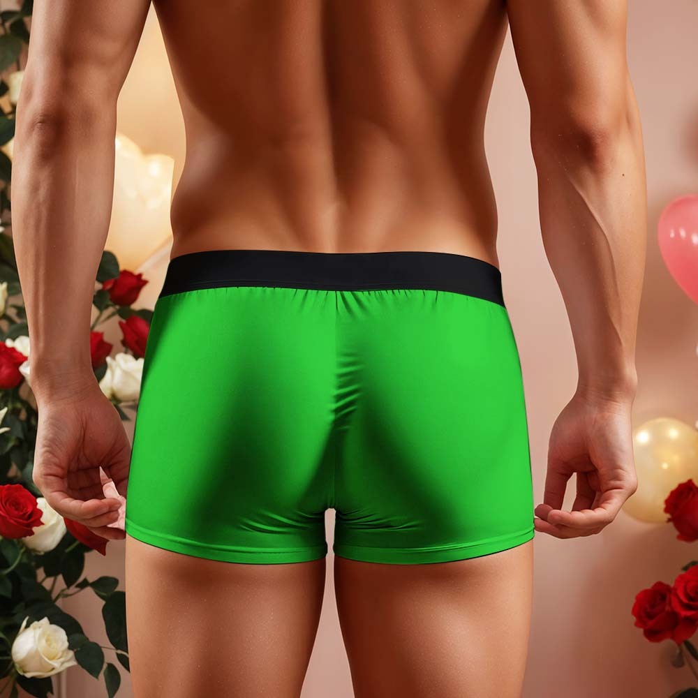 Custom Face Men's Boxer Briefs Personalized Photo Underwear Put Your Face on Underwear Valentine's Day Gift