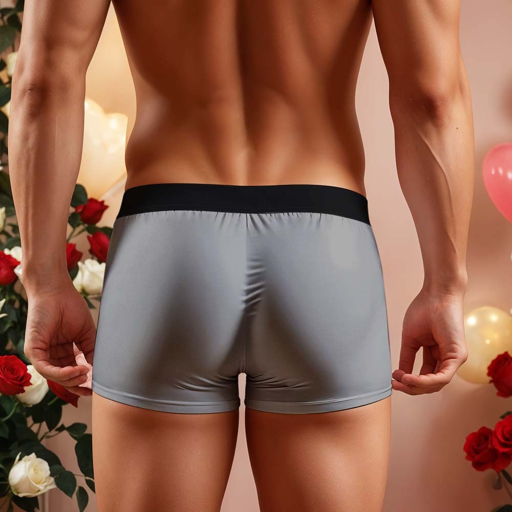 Custom Face Men's Boxer Briefs Personalized Photo Underwear Put Your Face on Underwear Valentine's Day Gift