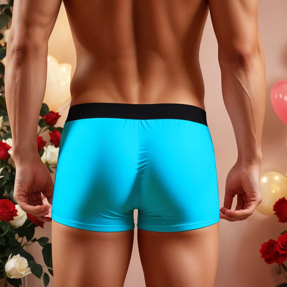 Custom Face Men's Boxer Briefs Personalized Photo Underwear Put Your Face on Underwear Valentine's Day Gift