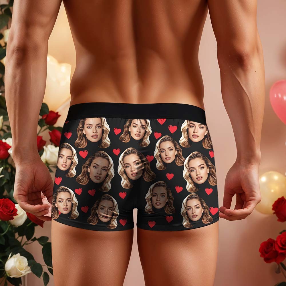 Personalised Funny Big Face Custom Waistband Text Boxer Gift For Men-it's Mine