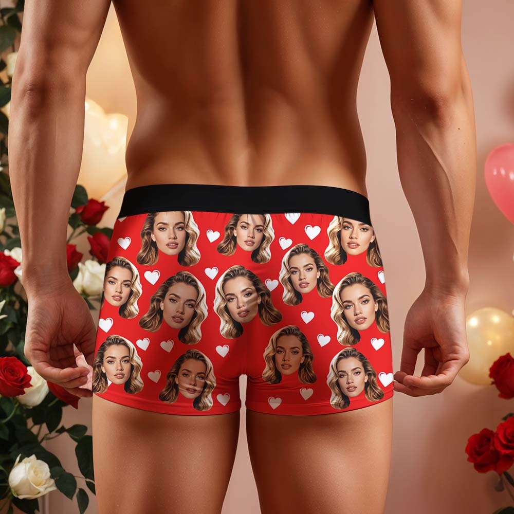 Personalised Funny Big Face Custom Waistband Text Boxer Gift For Men-it's Mine